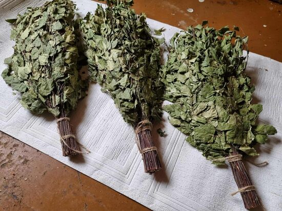 Pirts bērzu slota 6 gab. iepakojums